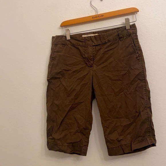 J. CREW CHINO BROWN SHORTS SIZE 4